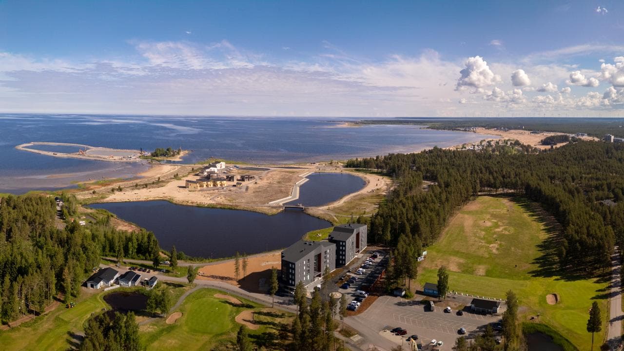 Kalajoki Marina Chalet A37 – ilmakuva marinasta